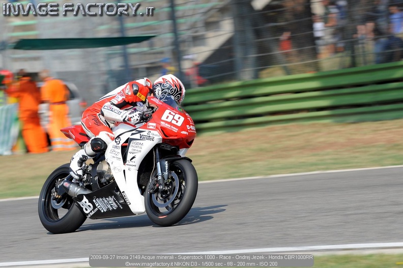 2009-09-27 Imola 2149 Acque minerali - Superstock 1000 - Race - Ondrej Jezek - Honda CBR1000RR.jpg
